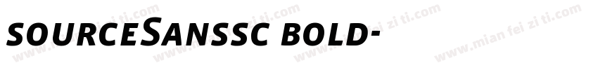 sourceSanssc bold字体转换